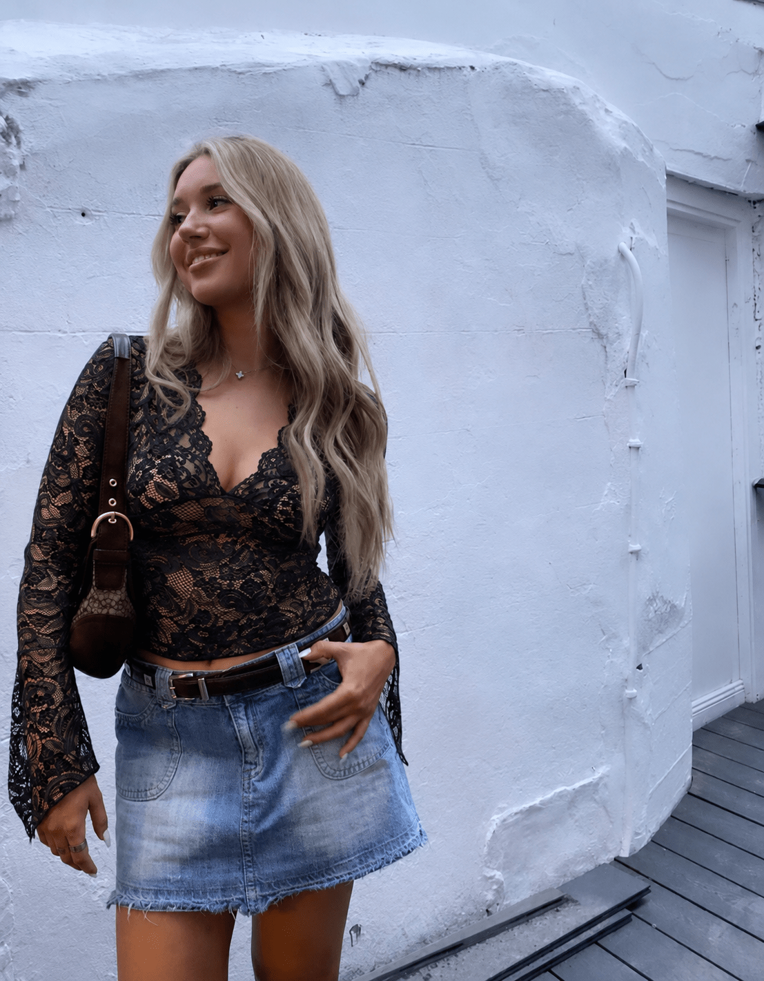 Aurore Top de Encaje con Escote en V