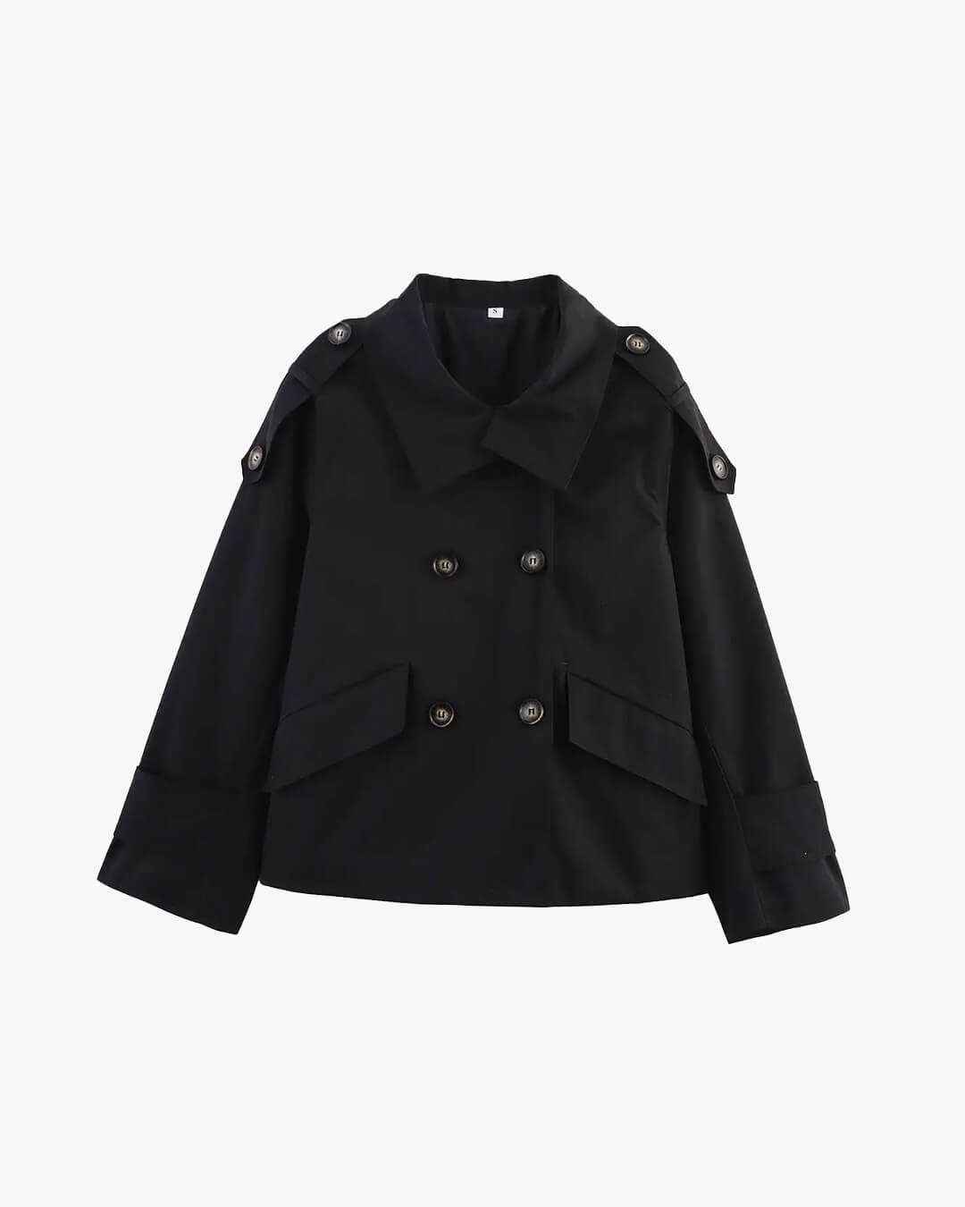 Gabardina corta Brynn con cuello alto