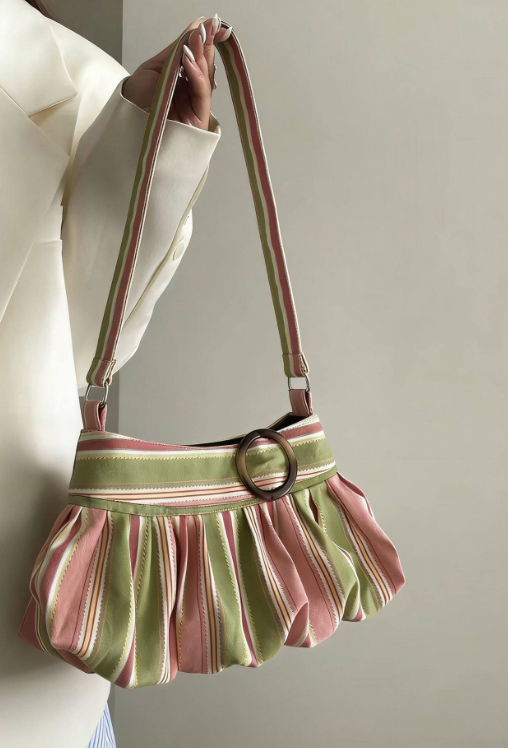 Maria bolso de hombro a rayas