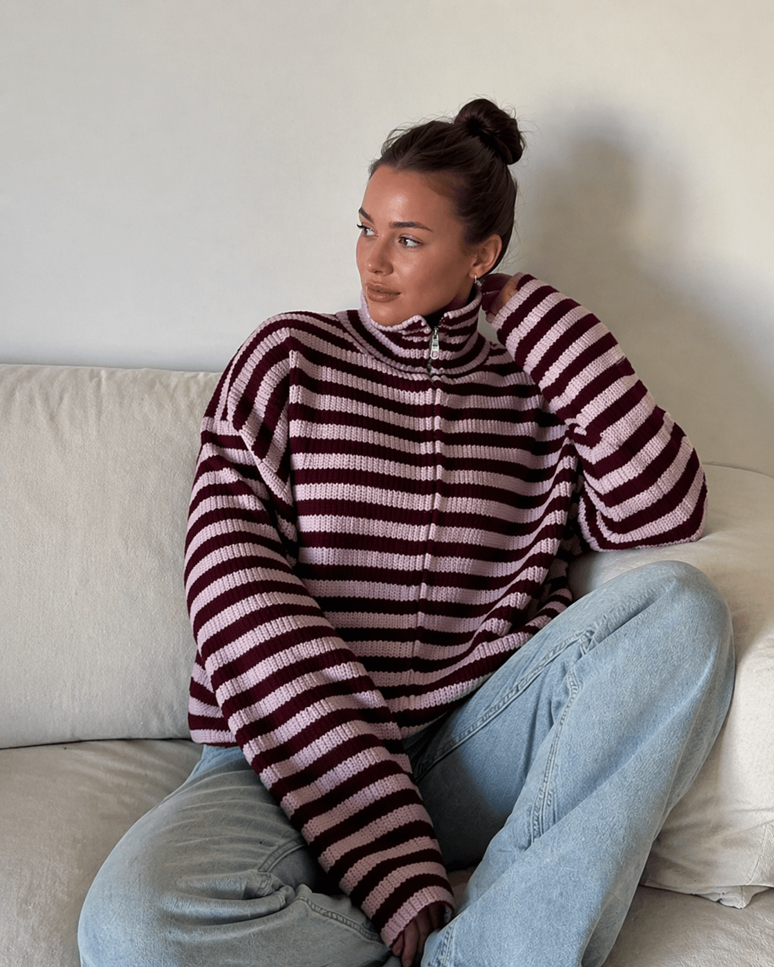 ZEYA - Adinda Knit Zip Sweater