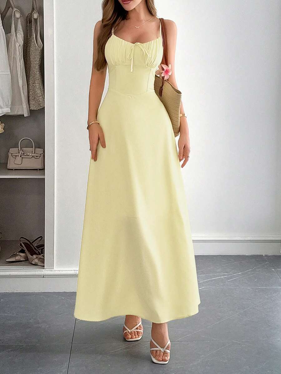 ZEYA - Aleana Ruched Waist Maxi Dress