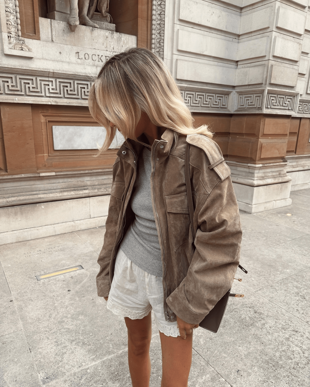 ZEYA - Alexandra High - Neck suede Jacket