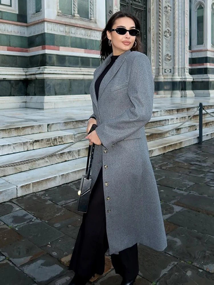 ZEYA - Alexis Cinched Waist Long Coat