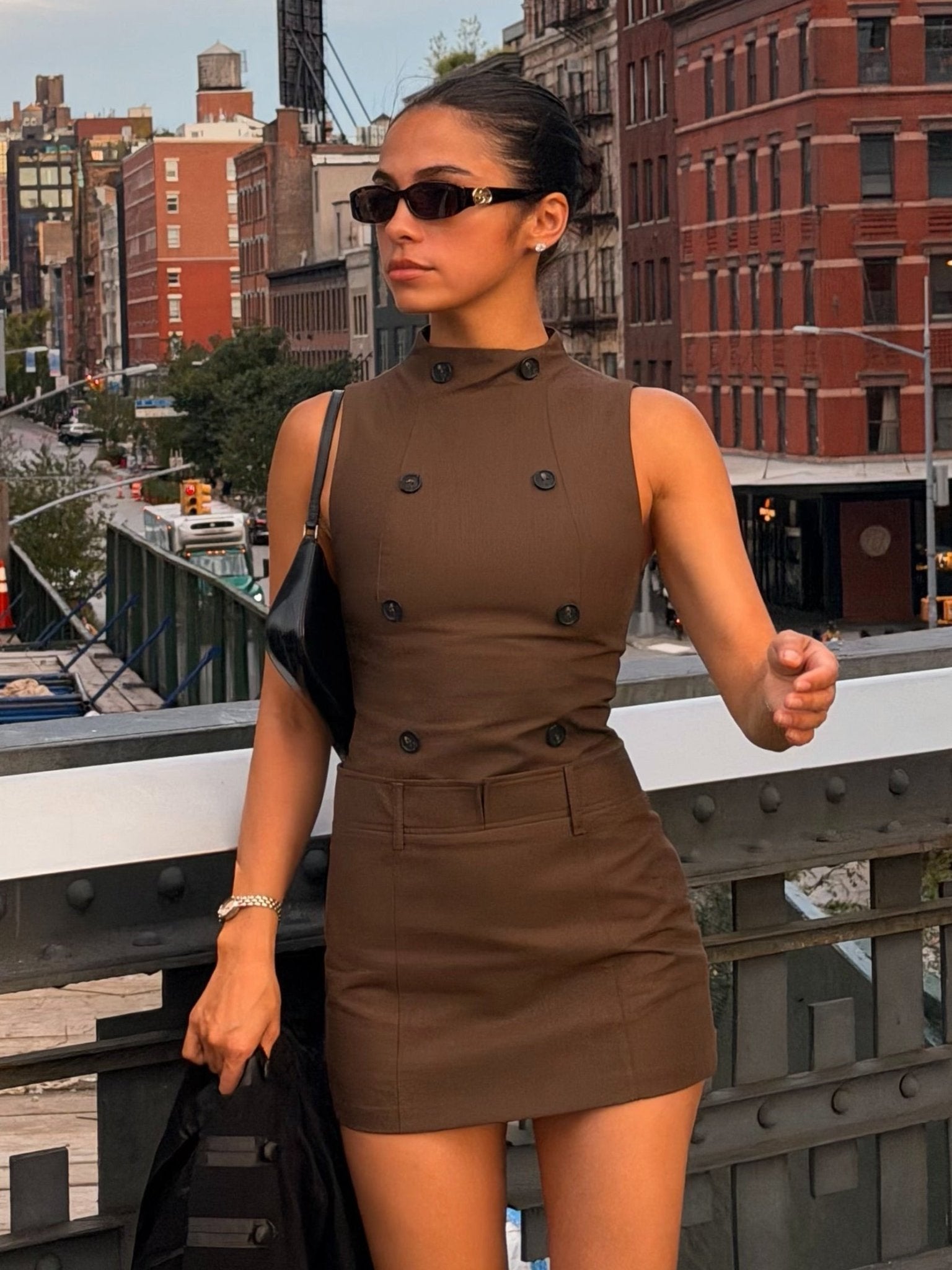 ZEYA - Alice High Neck Sleeveless Mini Dress