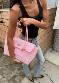 Bolso satchel estructurado Alicia con asa superior