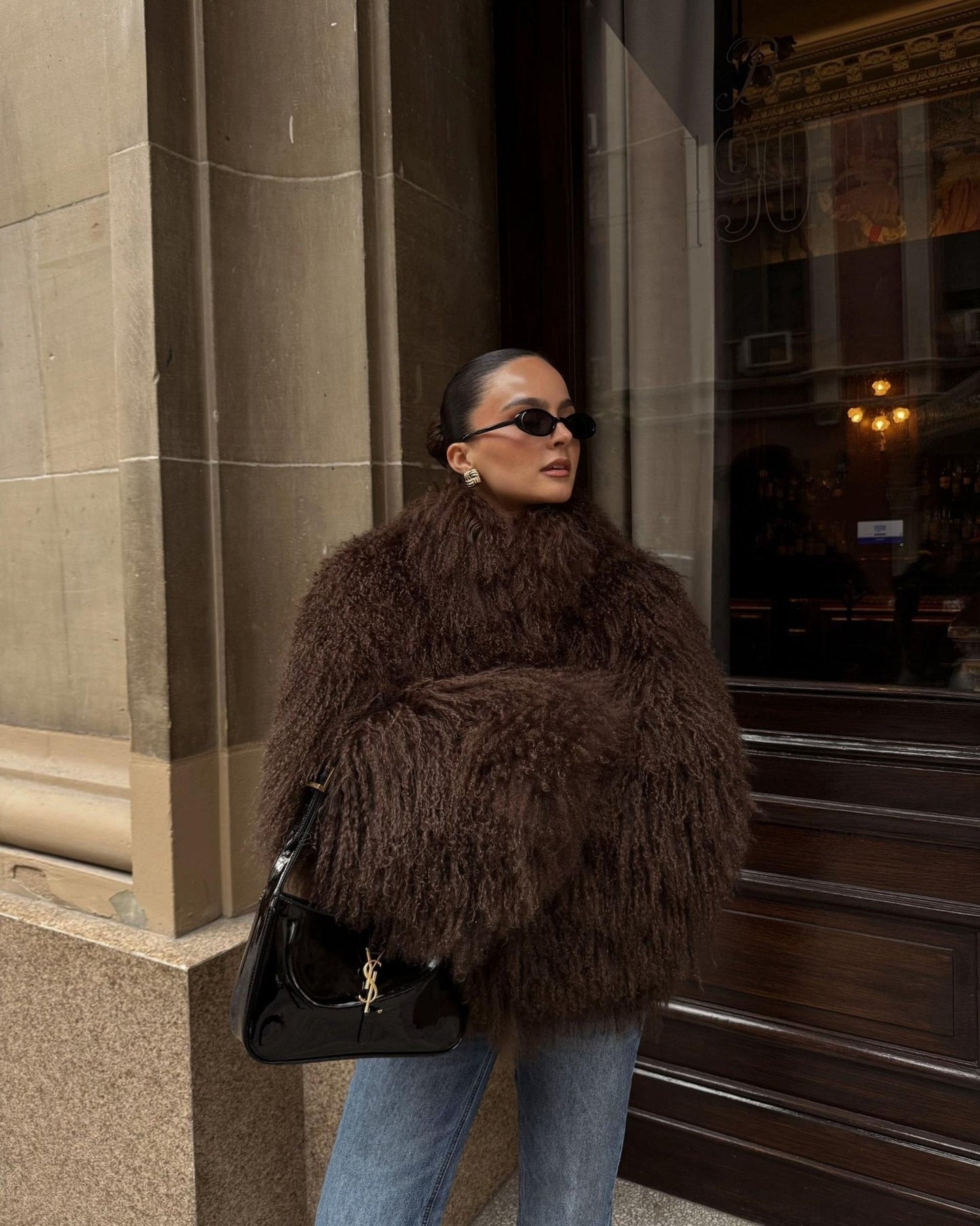 ZEYA - Almira Fuzzy Faux Fur Coat