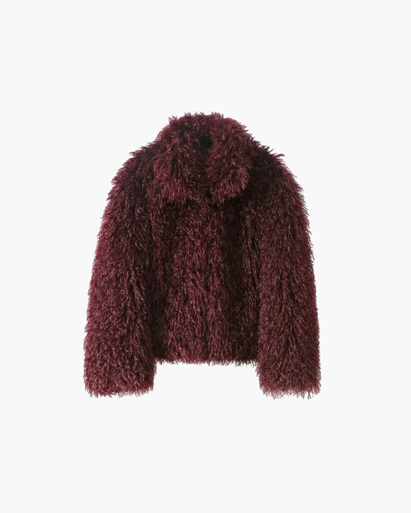 ZEYA - Almira Fuzzy Faux Fur Coat