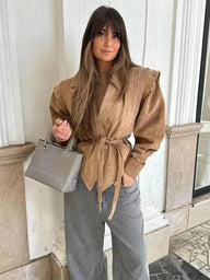 Chaqueta de cuero vegano Althea