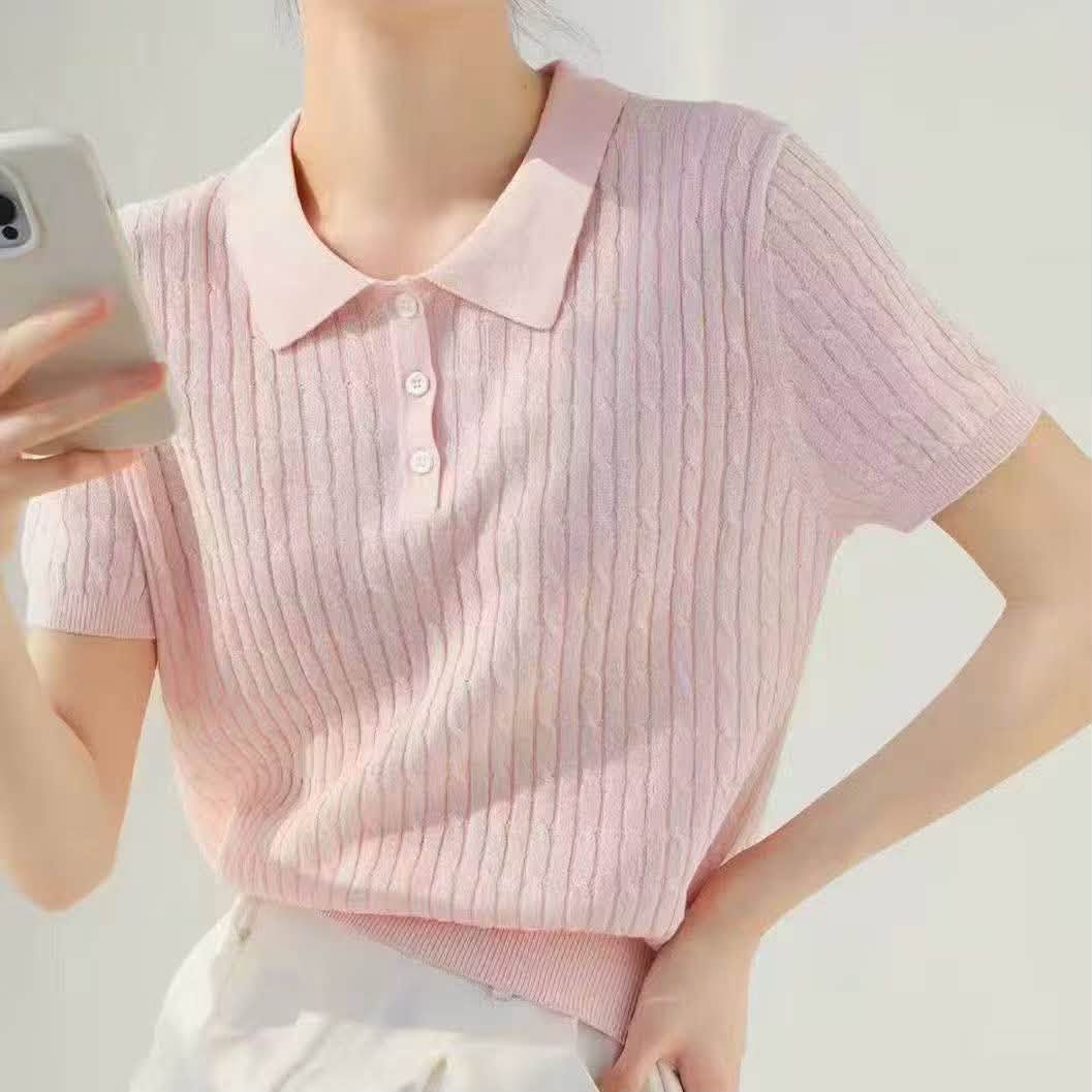 ZEYA - Amanda Knitted Polo Top