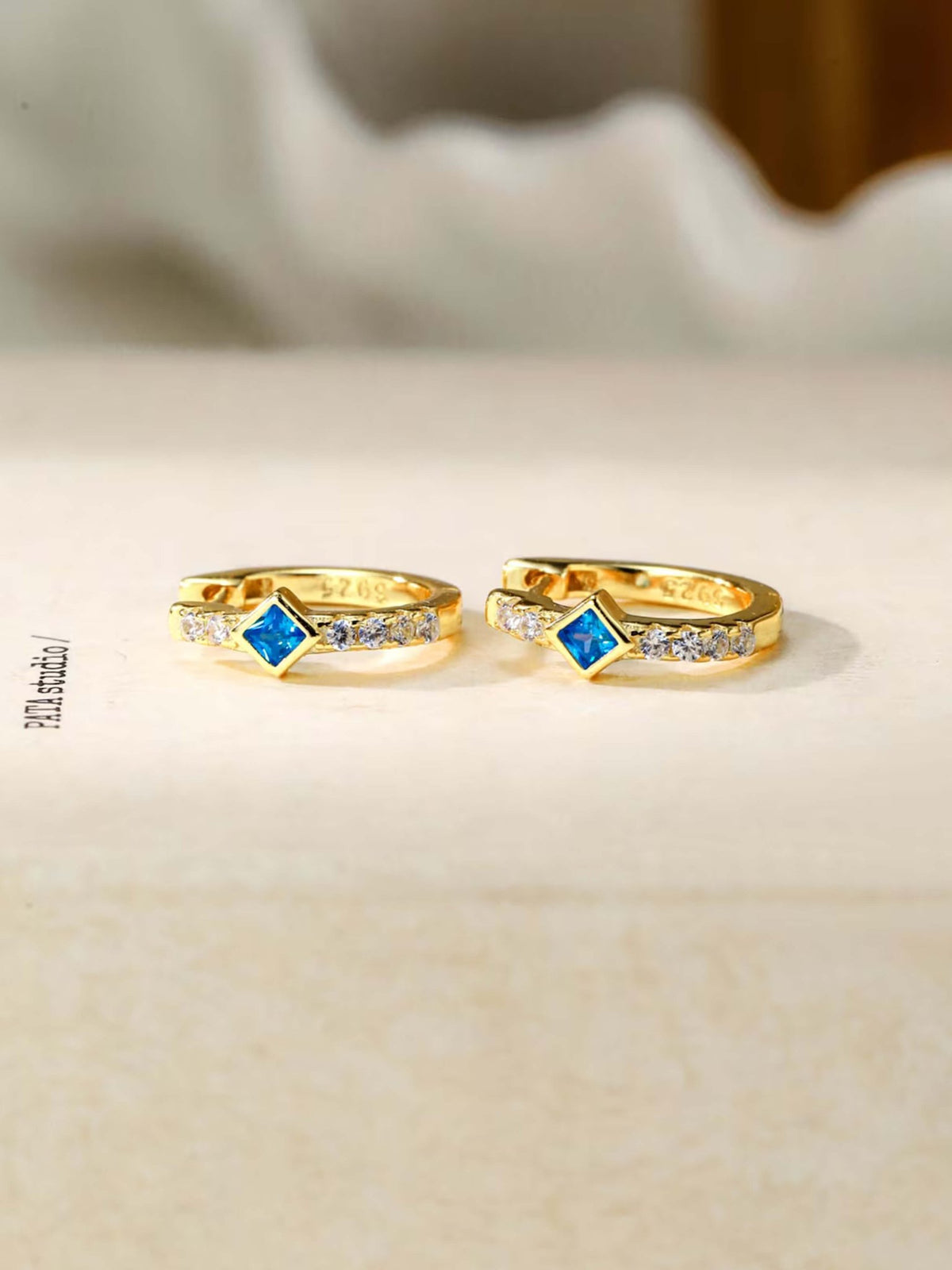 ZEYA - Amber Hoop Earrings