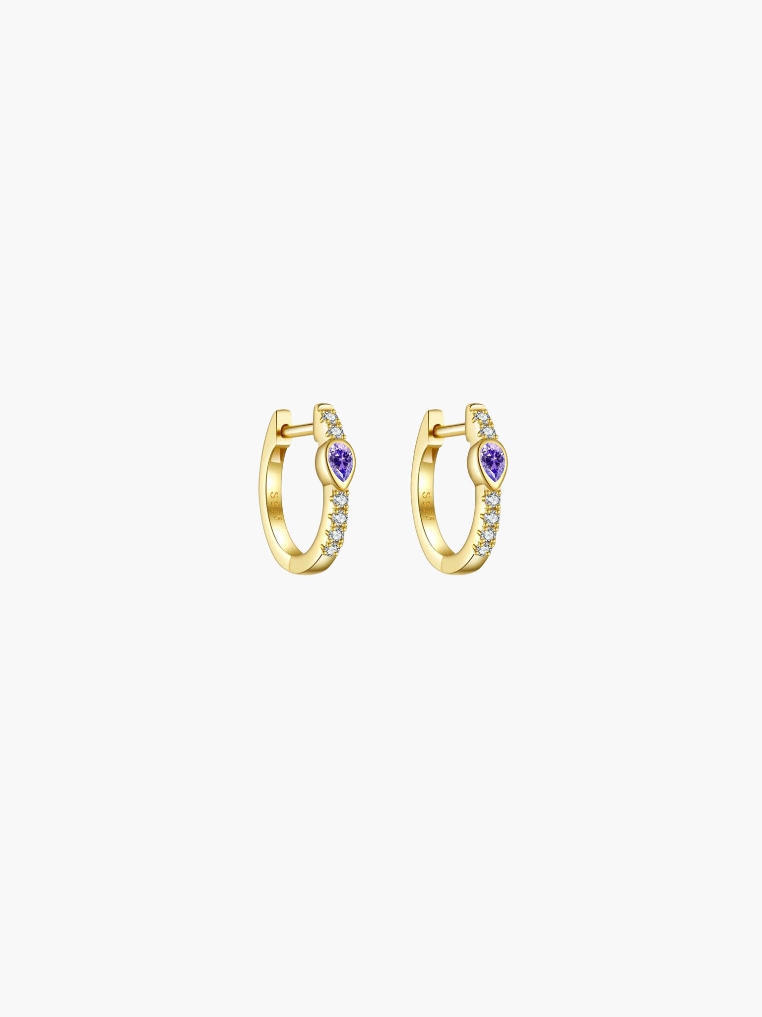 ZEYA - Amber Hoop Earrings
