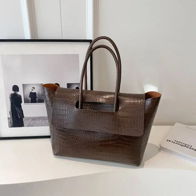 ZEYA - Amelia Embossed Leather Tote