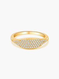 Anillo de banda con cúpula de pedrería Ameri