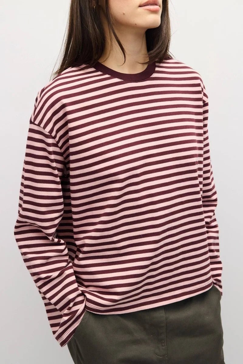 ZEYA - Angela Striped Oversized Knit Sweater