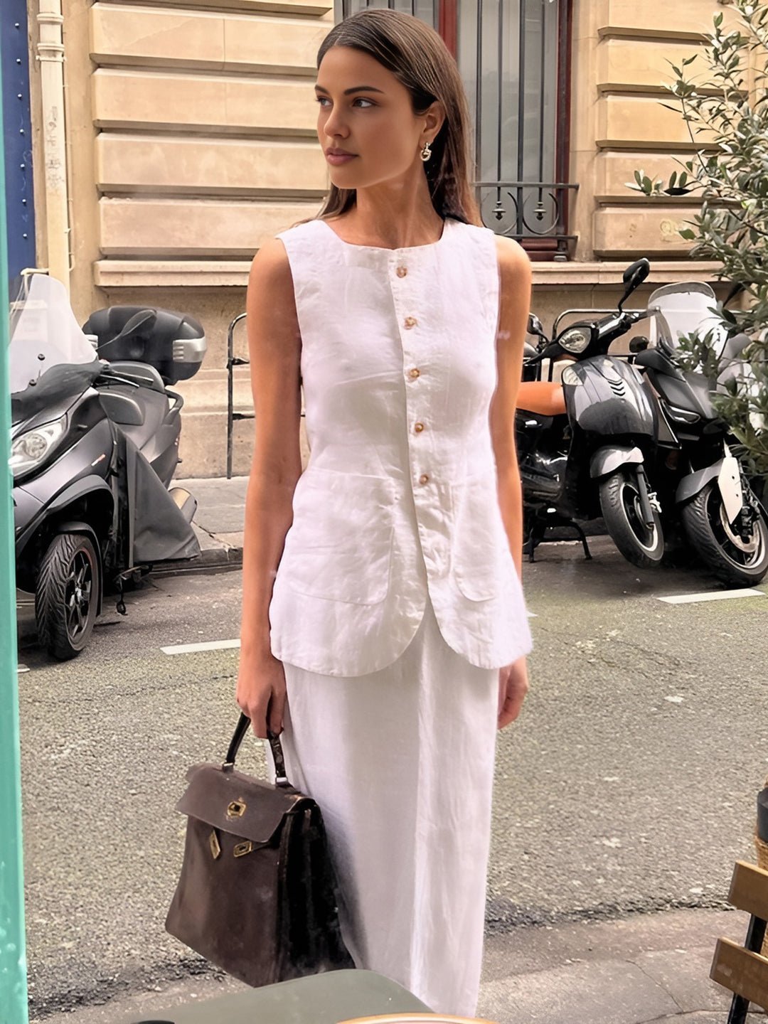 ZEYA - Annalise Sleeveless Linen Set