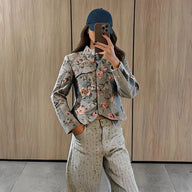 Chaqueta corta Anne de jacquard vintage