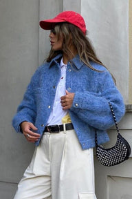 Chaqueta blazer Annie con botones a presión