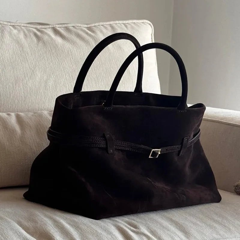 ZEYA - Ava Frosted Suede Tote Bag