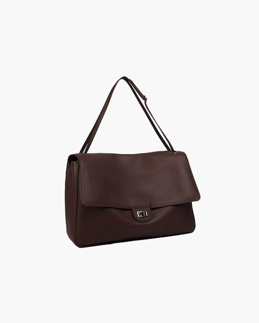 ZEYA - Ava Maxi Flap Leather Shoulder Bag