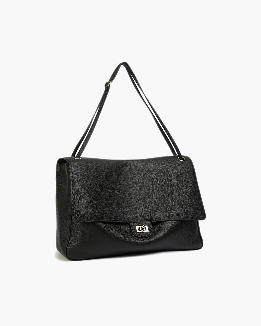 ZEYA - Ava Maxi Flap Leather Shoulder Bag