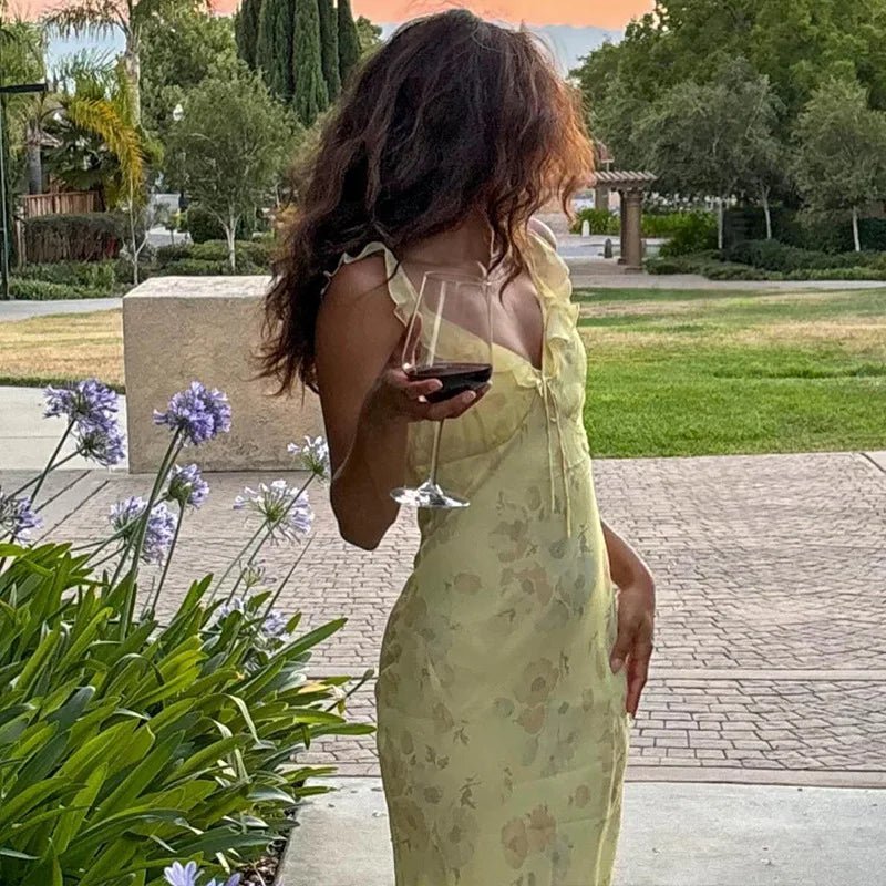 ZEYA - Beatrice Floral Plunge Maxi Dress