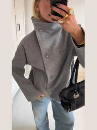 Chaqueta Adelheid con cuello mao