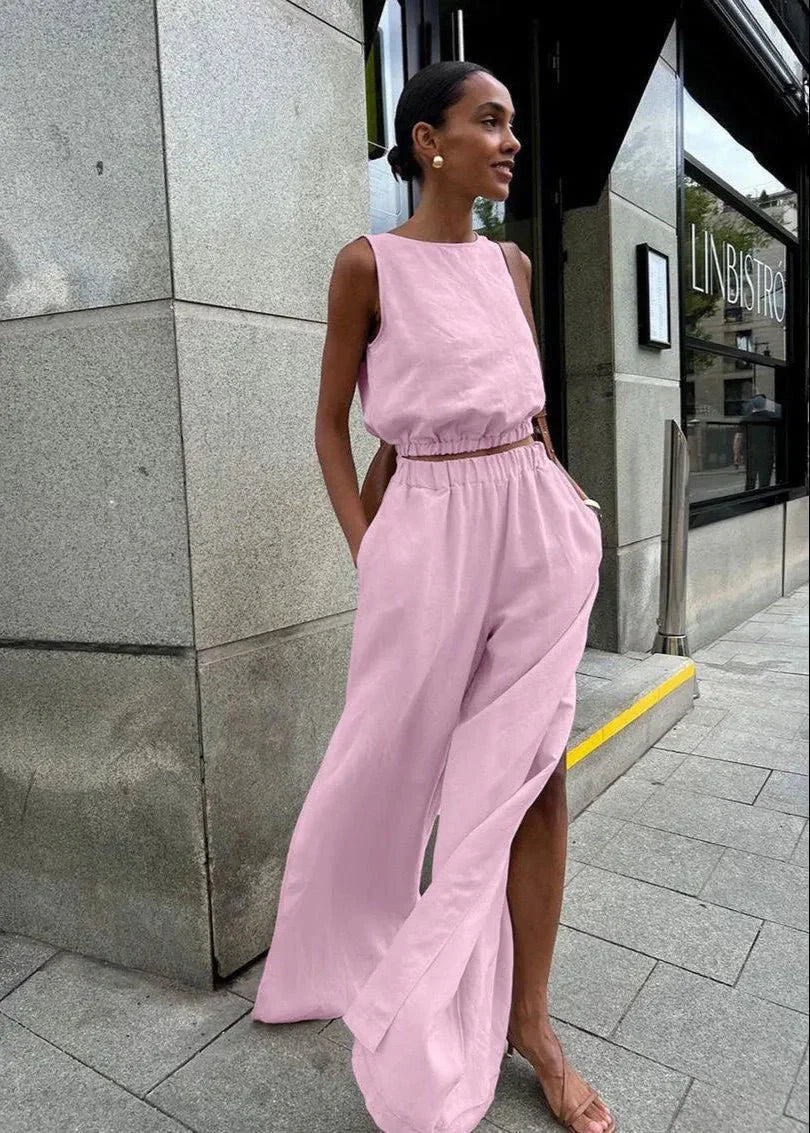 ZEYA - Beatrice Wide-Leg Palazzo Set