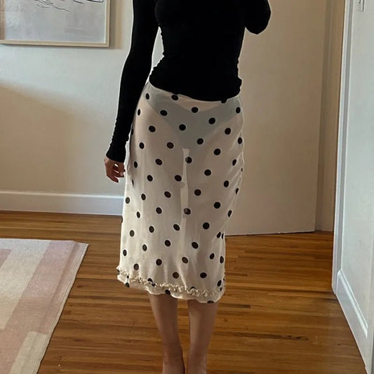 ZEYA - Bianca Sheer Mesh Midi Skirt