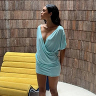 Brena minivestido fruncido