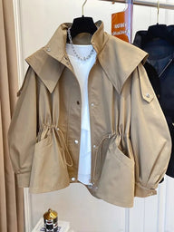Brittany Hooded Short Trench Coat