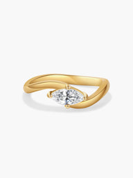 Anillo de banda Calista Elegancia Retorcida