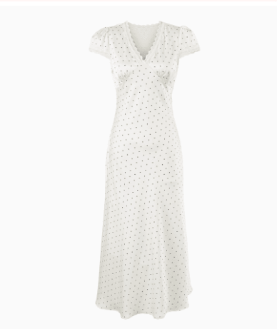 ZEYA - Camila Printed Satin Midi Dress