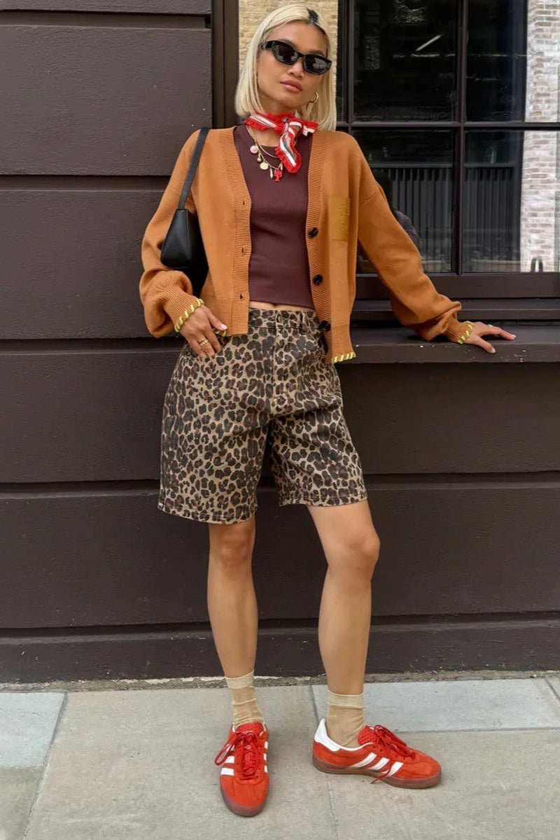 ZEYA - Carla Leopard Print Shorts