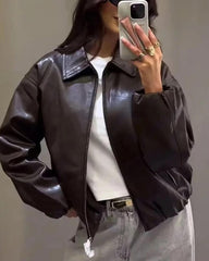 Chaqueta de piel sintética Carmen