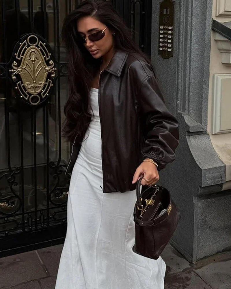 ZEYA - Carmen Faux Leather Jacket