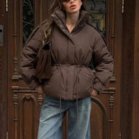 Chaqueta Carmen Oversize Acolchada con Cintura con Cordón