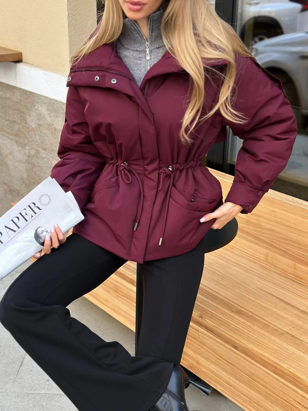 ZEYA - Carmen Oversized Drawstring Waist Puffer Jacket