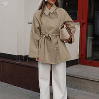 Clara Belted Wrap Trench Coat
