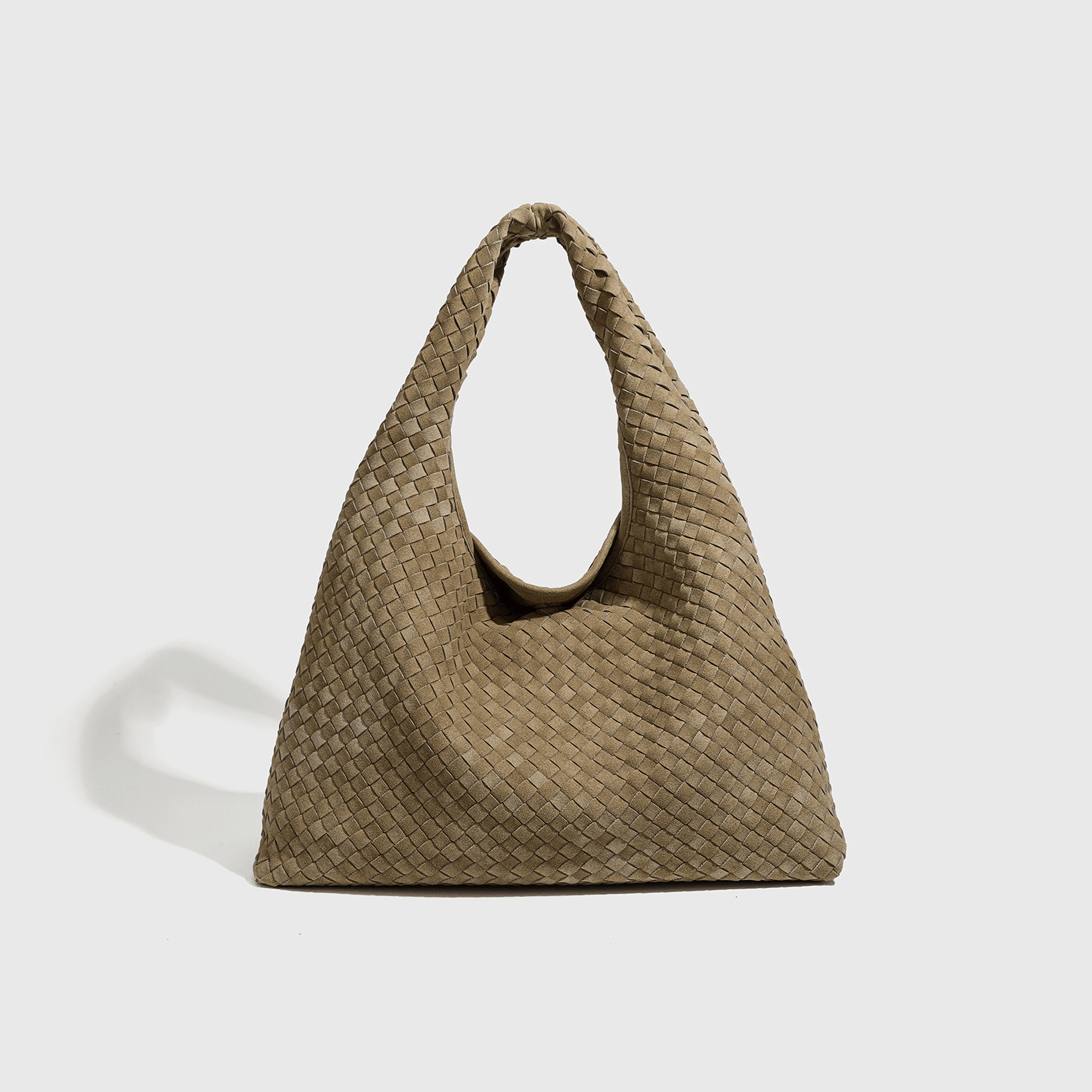 ZEYA - Clara Woven Faux Suede Tote Bag