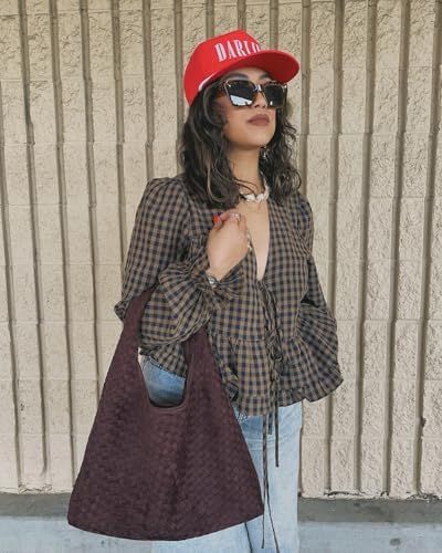 ZEYA - Clara Woven Faux Suede Tote Bag