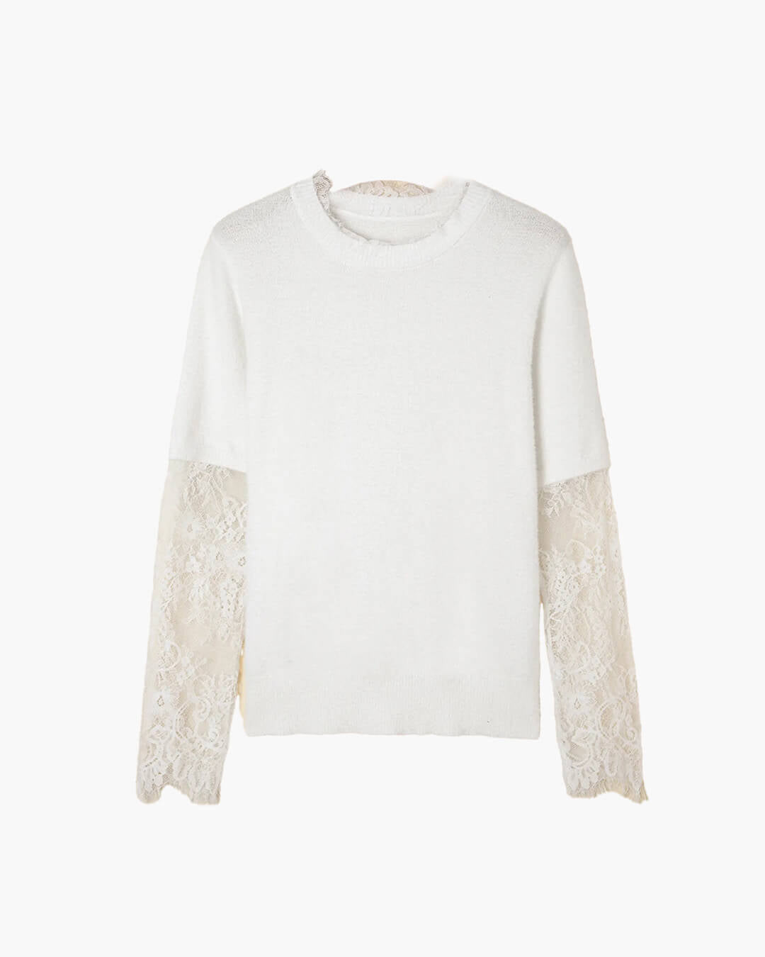 ZEYA - Colbie Lace Sleeves Sweater