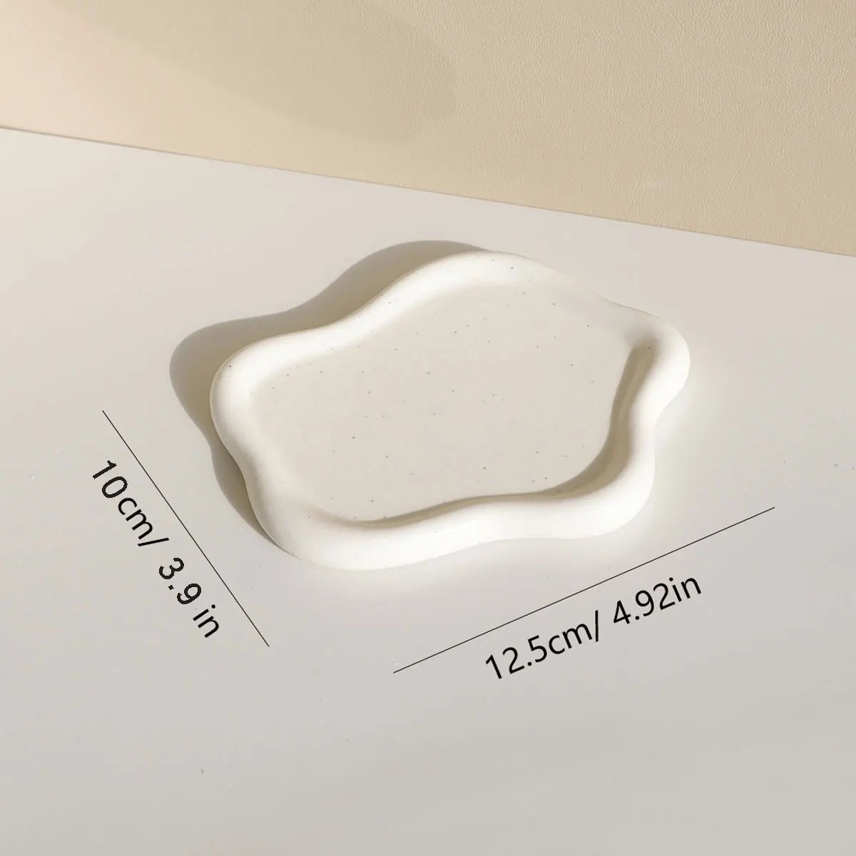 ZEYA - Cristine Irregular Ceramic Jewelry Tray for Display & Jewelry Storage
