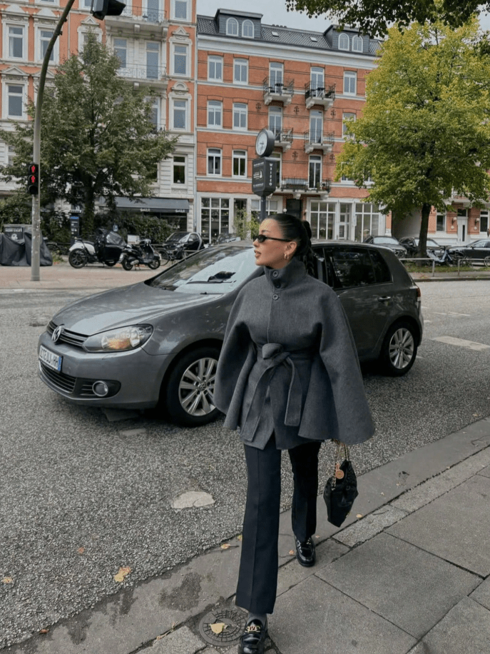 ZEYA - Daniela Belted Cape Jacket