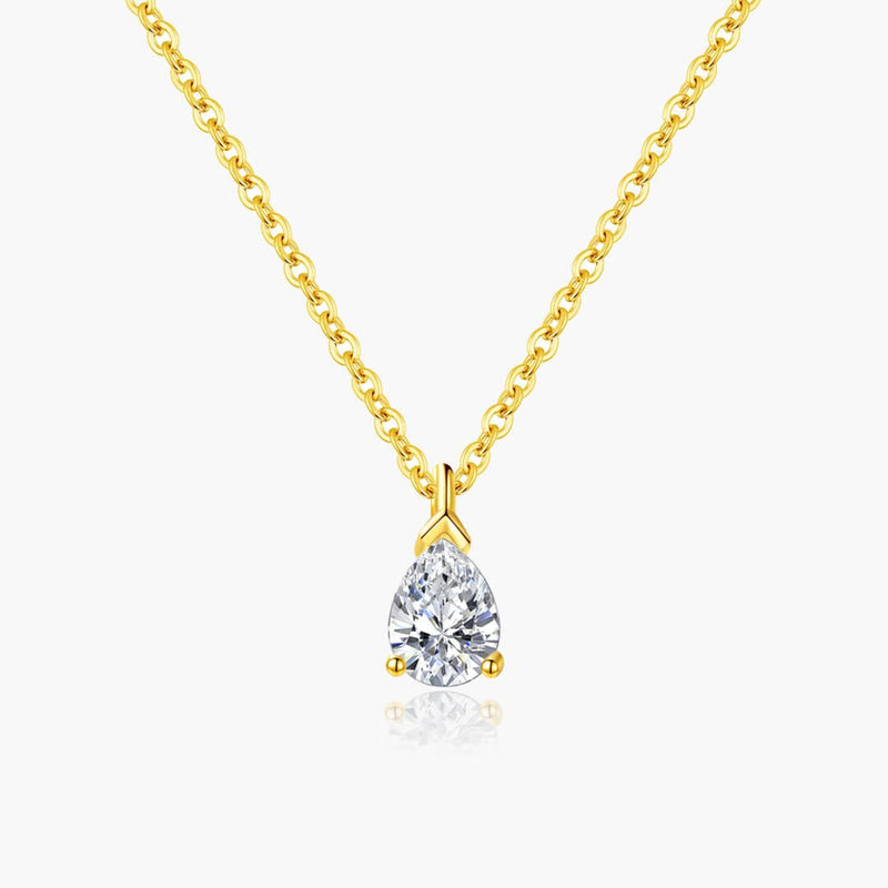 ZEYA - Daphne Pear Cut Zirconia Pendant Necklace