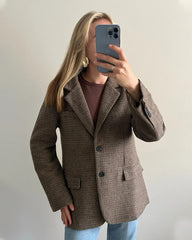 Blazer de pata de gallo Delphine
