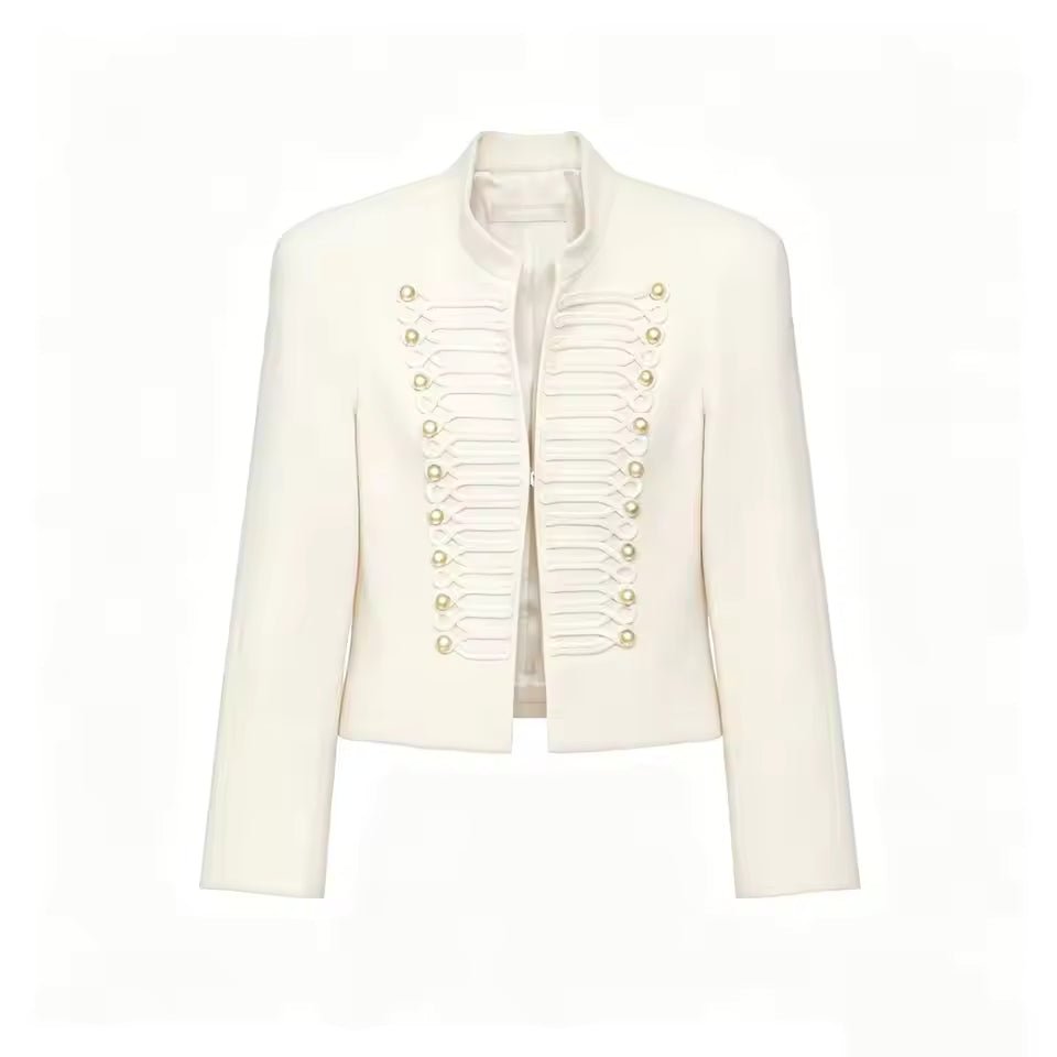 ZEYA - Denise Military Leather Jacket