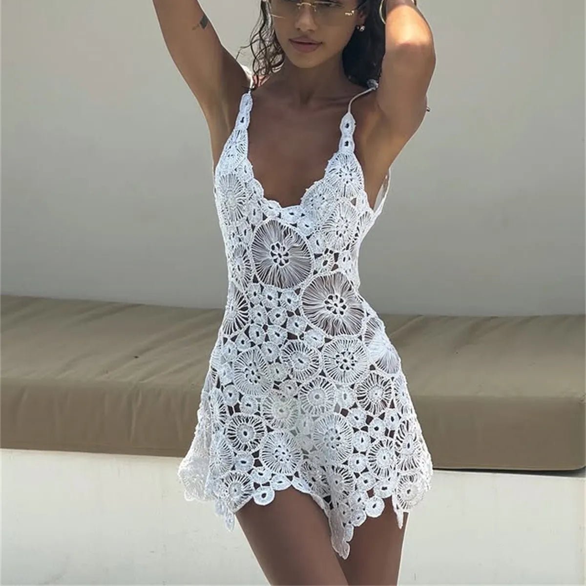 ZEYA - Elaine Crochet Beach Cover - Up Dress