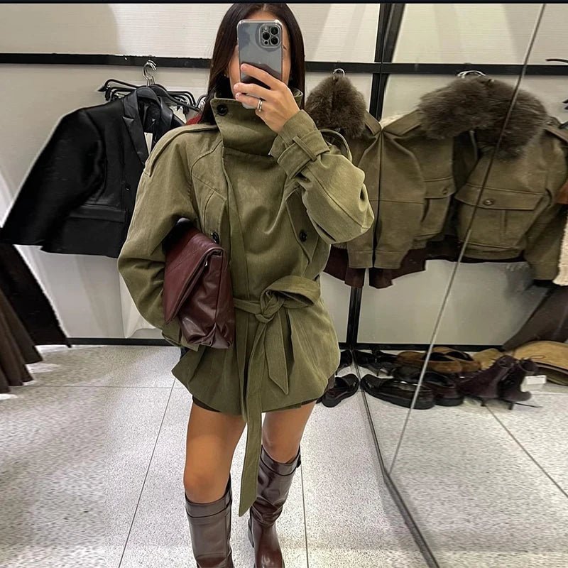 ZEYA - Elena Belted Trench Coat