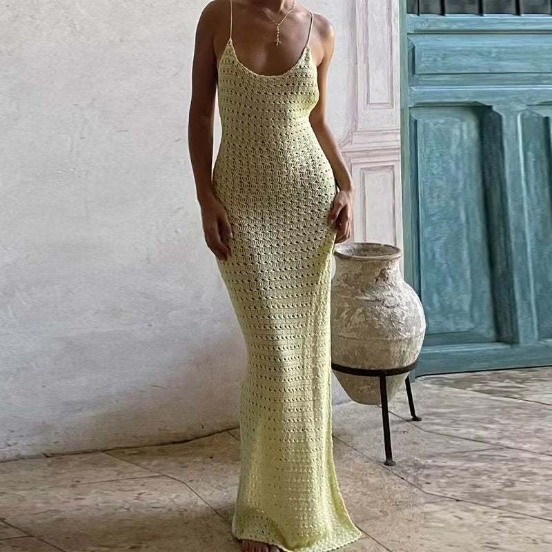 Elena vestido slip de crochet