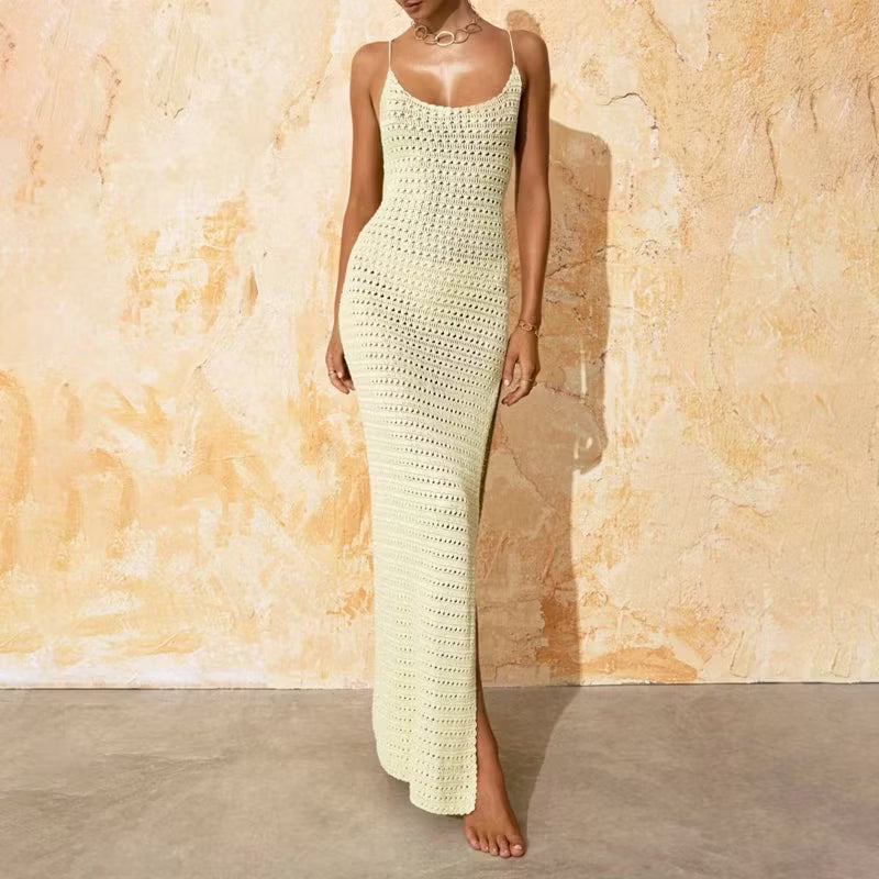 Elena vestido slip de crochet